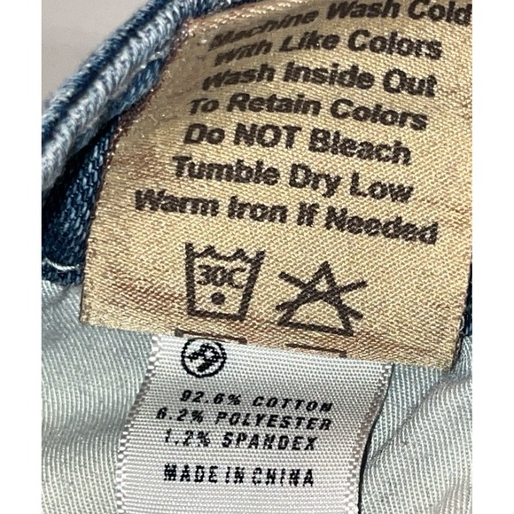 Big Star Liv Slim Bootcut Jeans Women's 27R Whiskered Vintage Denim Blue - Picture 11 of 16